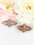Monogrammed Bunny Barrette - RIGHT Side