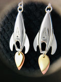 Retro Rocket Earrings