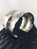 Ruffled Silver Cuff