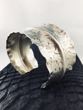 Ruffled Silver Cuff