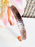 Skinny Anticlastic Copper Cuff
