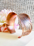 Wide Anticlastic Copper Cuff